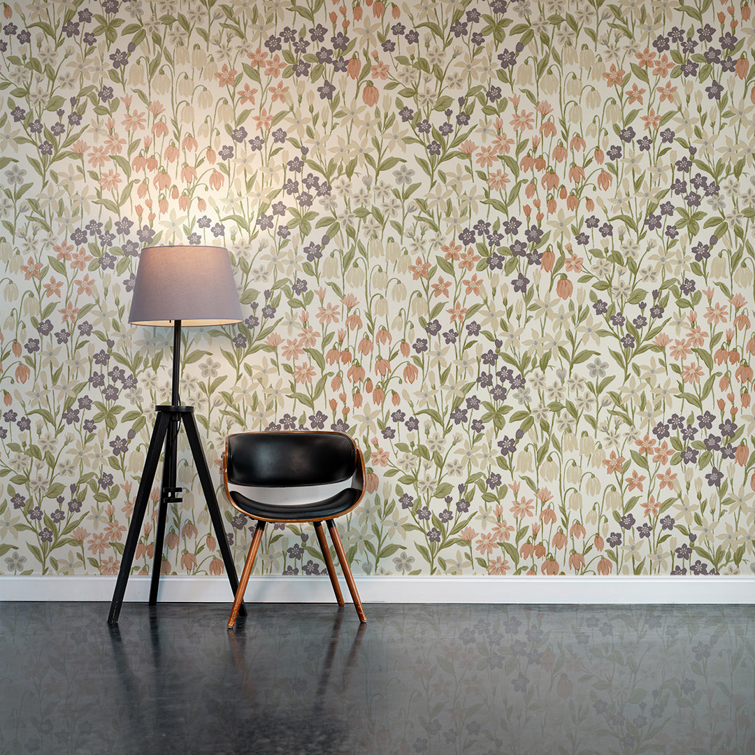 Floral Fields- Ivory