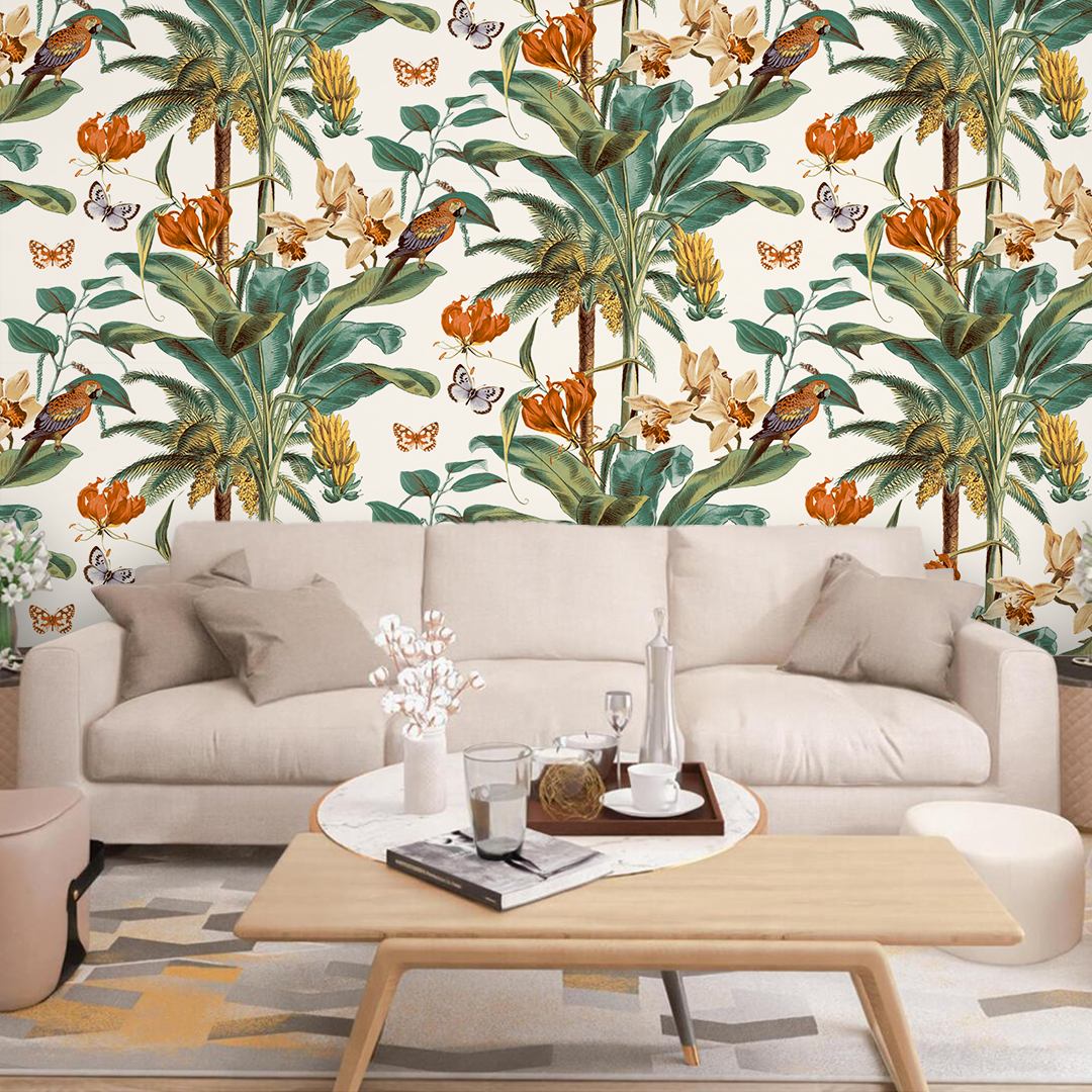 Floral Palm Motifs