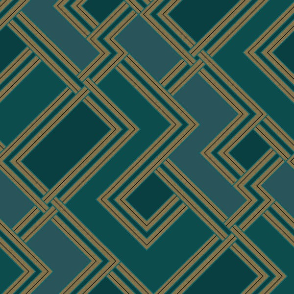 Cross Zig Zag - Peacock