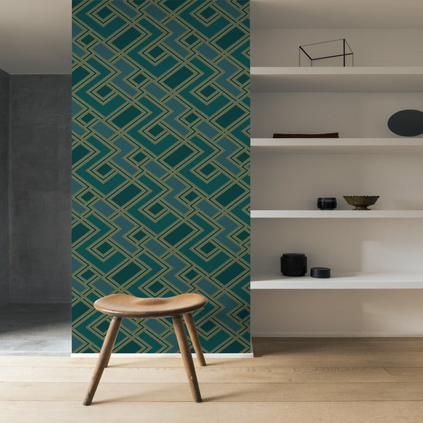 Cross Zig Zag - Peacock