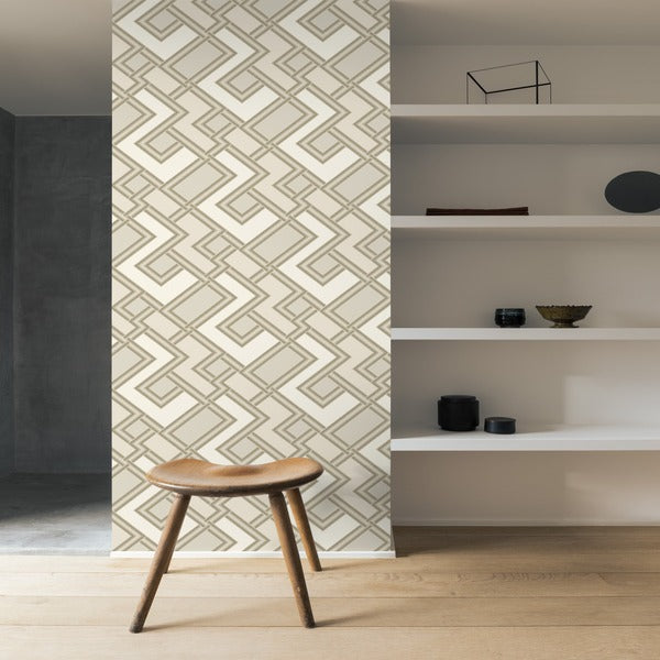 Cross Zig Zag - Beige