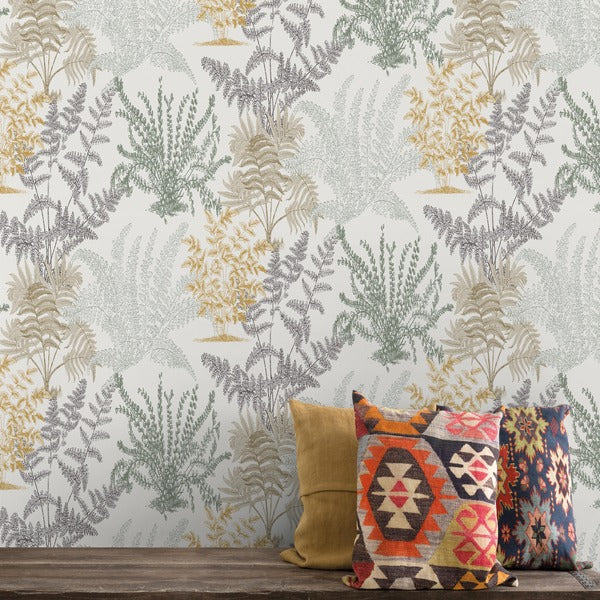Ferns Print Gold