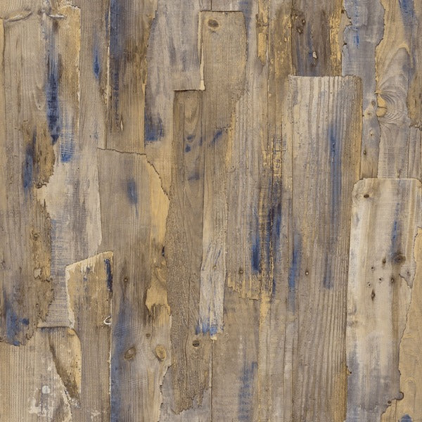Wooden Wall - Blue