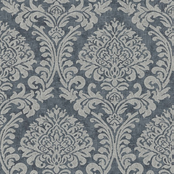 Indigo Damask