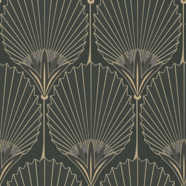 Palm Motifs - Grey